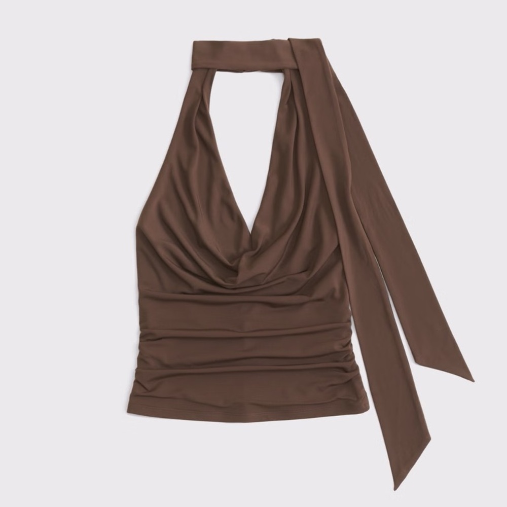 Abercrombie & Fitch Brown Halter Top